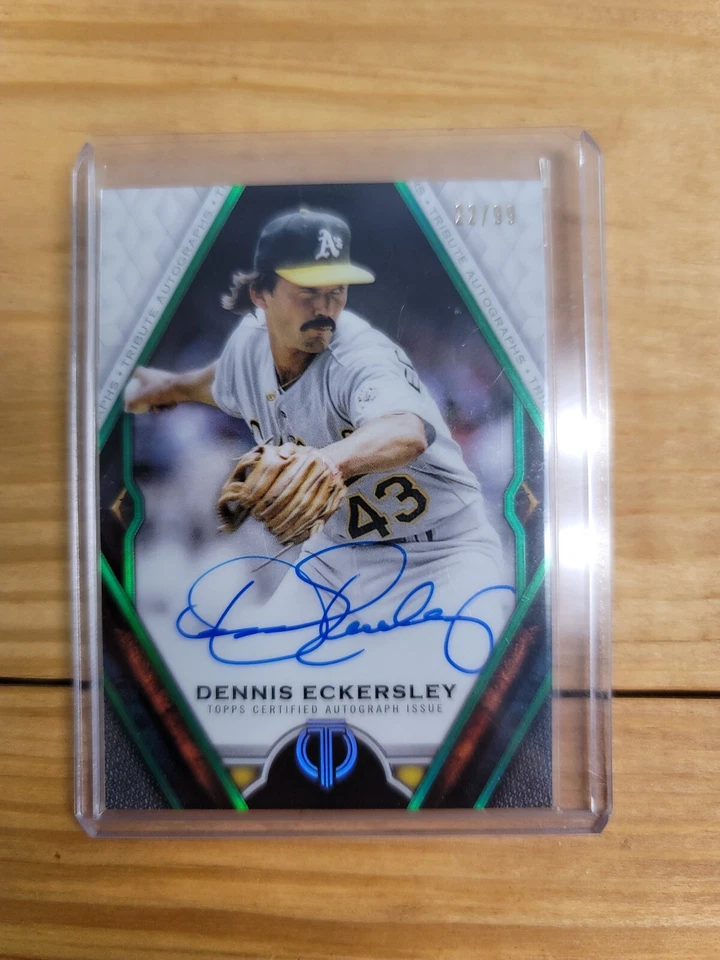 2021 Topps Tribute Dennis Eckersley Autograph Auto #/99 - Image 1 of 4
