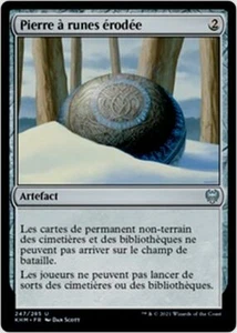 MTG Magic KHM - Weathered Runestone/Pierre à runes érodée, French/VF - Picture 1 of 1