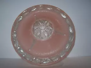 Paralume vintage a catena 3 fori ROSA smerigliato, metà secolo - Foto 1 di 22