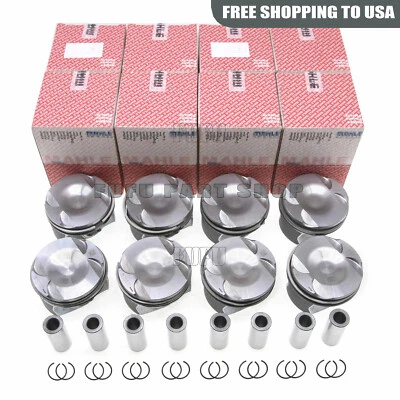 8x Conjunto de pistón de motor para Mercedes-Benz C63 AMG GT63 E63 G63 GLC63 S63 4,0 L Foto 1 de 4