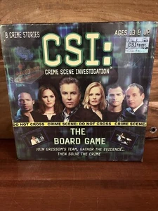 C S I: 2004 CRIME SCENE INVESTIGATION BOARD GAME ~ 8 CRIME GAMES ~ SEALED/B1 - Picture 1 of 11