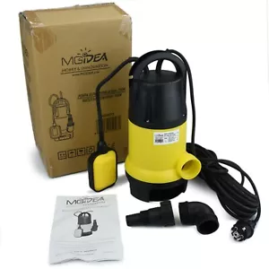 POMPA SOMMERSA 750W POMPAGGIO ACQUA POZZO SCARICO ACQUE NERE REFLUE 13000L/H - T - Foto 1 di 11