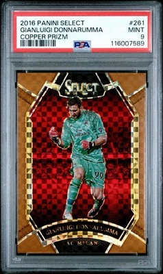 2016 Select Field Level Copper Prizm /49 Gianluigi Donnarumma PSA 9 Rookie - Image 1 of 3