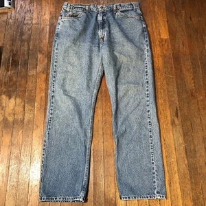 Jeans uomo Levi’s 505 arancione tab vintage anni 90 taglia 40x32 (38x31) blu stonewash - Foto 1 di 12