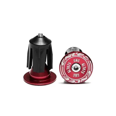 1 par de tapones de aluminio para manillar de bicicleta MTB barra elevadora plana tapa de agarre Foto 1 de 4