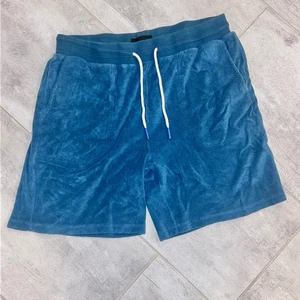 Bonobos Mens Terry Cloth Lounge Shorts Blue Comfy Casual Summer Large - Picture 1 of 7