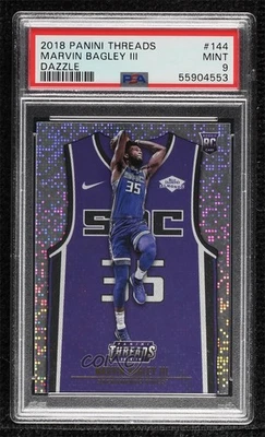 2018 Threads Rookies Icon Jersey Dazzle Marvin Bagley III PSA 9 MINT Rookie RC - Image 1 of 2