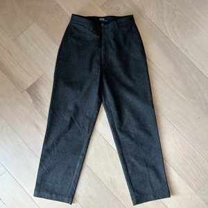 Vintage Polo Ralph Lauren 100% Wool Dark Gray Trousers Men’s 31x31 - Picture 1 of 6