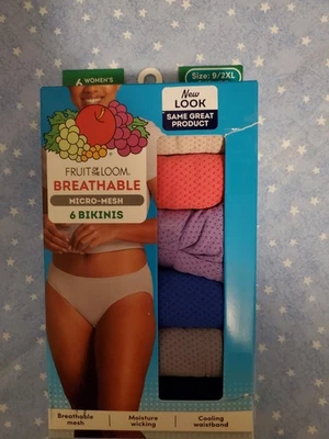 6 Pares de Bikinis FOTL Micro-Malla Talla 9/2XL Caja Dañada Envío Gratis WP126 Foto 1 de 2