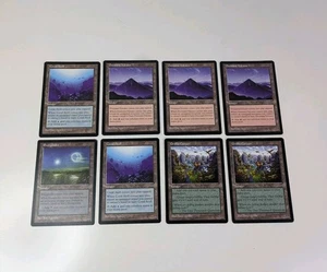 Vintage Magic the Gathering Land Visions Card Bundle  - Picture 1 of 10