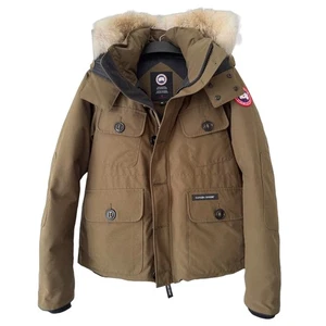 Canada Goose Russell Parka Olive M Real Coyote Fur Hood Authentic F/S - Picture 1 of 12
