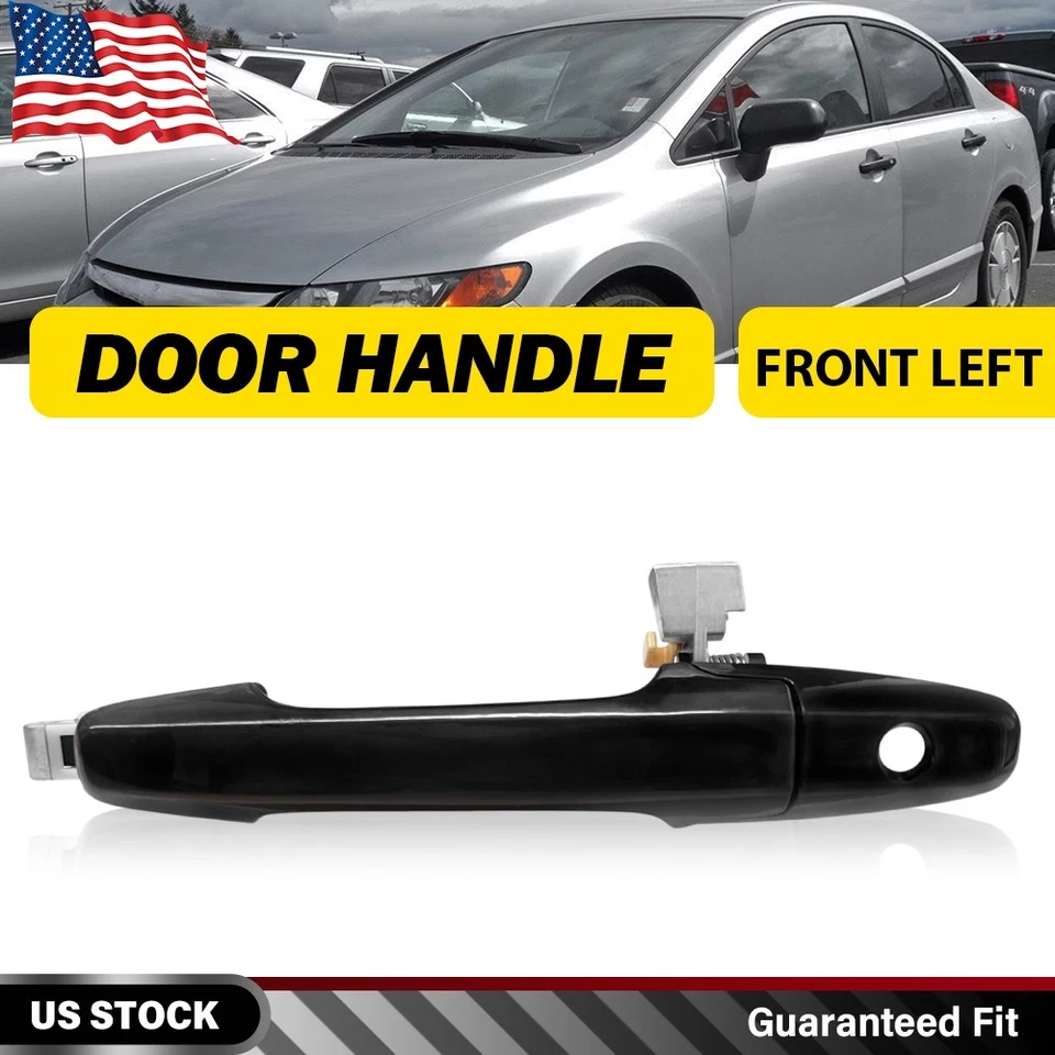 1/2 JUEGO 72180SNAA11ZF manija de puerta exterior delantera izquierda negra para Honda Civic 2006-11 Foto 1 de 4