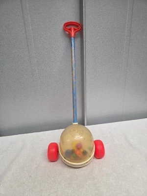 Vintage 1980's Fisher-Price Corn Popper Rolling Push Toys for Baby & Toddler - Image 1 of 4