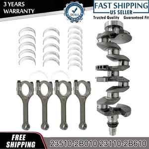1.6L Engine Crankshaft Con Rods & Bearing Kit for 2010-18 Hyundai Accent Kia Rio - Picture 1 of 16