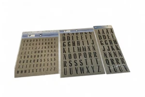 Lil Davis Designs Art Department Linen Self Adhesive Alphabet Letters 3 Pack NEW - Picture 1 of 7
