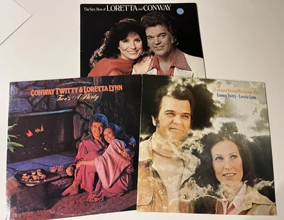 LORETTA LYNN & CONWAY TWITTY 3 LPs: Louisiana Woman ...-Very Best-Two's A Party - Image 1 of 4