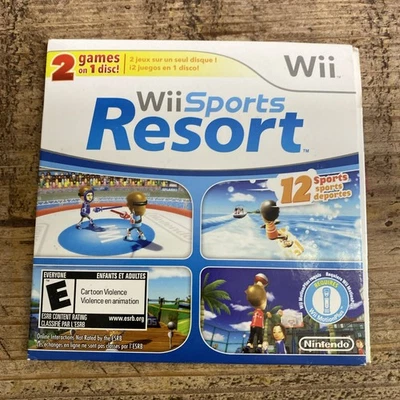 Wii Sports and Wii Sports Resort 2 in 1 Combo Disc - Tested Working Sleeve - Image 1 of 4