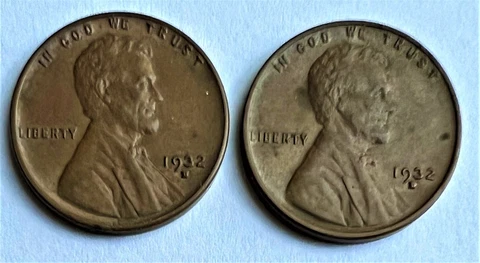 1932-D WHEAT CENT EXTRA FINE PENNY, TWO HIGH GRADE COINS, SEE PHOTO #1 Cover
