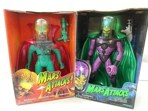 Mars Attacks Talking Figure 1996 Supreme Martian Ambassador Figure Set Used - Picture 1 of 6