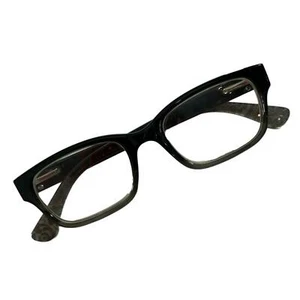 Foster Grant Womens Plastic Eyeglass Frames Black Silver Metal Floral Details RX - Picture 1 of 10