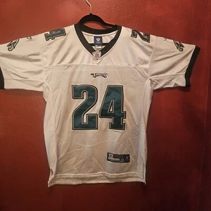 NFL PHILADELPHIA EAGLES REEBOK FOOTBALL SHIRT JERSEY #24 NNAMDI ASOMUGHA Size 48 - Picture 1 of 22