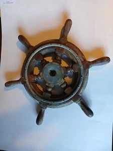 Schiffsrad. Oldtimer Schiffslenkrad. Nauticalia. - Bild 1 von 5