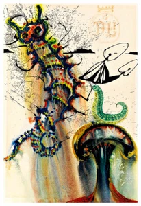 Alices Adventures in Wonderland 5 A2 by Salvador Dali High Quality Canvas Print - Bild 1 von 1