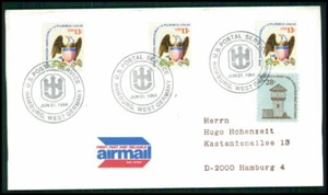 UPU CONGRESS HAMBURG 1984 EXHIBITION COVER USA UNIQUE!! fi84 - Picture 1 of 2