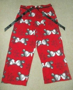 Disney Mickey & Minnie Kiss Me Sleepwear Pants, Youth Small 4/6 - Picture 1 of 5