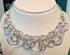 Run Circles Around Your Neck With Circles Necklace Sterling Silver Up To 20"