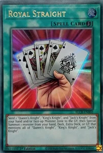 TARJETA BLCR-EN002 ROYAL STRAIGHT ULTRA RARA 1ª EDICIÓN YuGiOh - Imagen 1 de 1