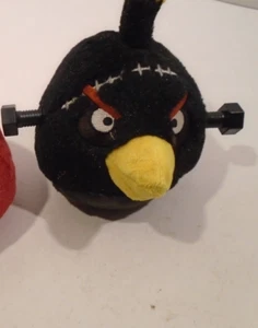 Angry Birds Bomb Black Frankenstein Halloween Plush Bolts 5" Read - Picture 1 of 4