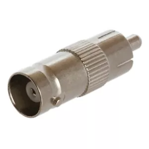 BNC Female Jack to RCA Male Plug Coax Cable Video Adapter CCTV Coupler Connector - Picture 1 of 2