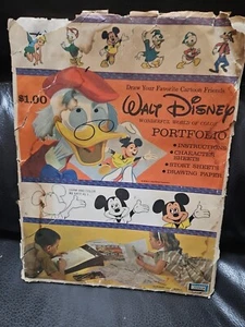 VINTAGE Walt Disney Prod Portfolio 13 Zeichnungsblätter Cinderella Pinocchio Mickey  - Bild 1 von 3