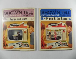 General Electric Show 'N Tell Picturesound Program 1964 conjunto de dos - Imagen 1 de 4