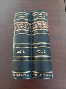 Keystone Stereographic Library Tour of the World Vol 1 & 2-100 Cards- Excellent - Picture 1 of 5
