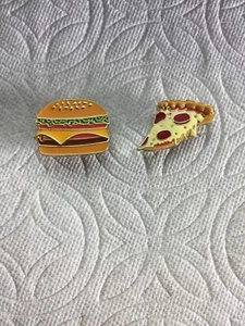 PIZZA JIBBITZ CHEESEBURGER JIBBITZ PIZZA SHOE CHARM CHEESEBURGER SHOE CHARM - Bild 1 von 3