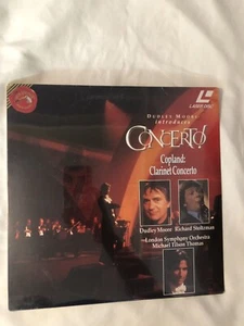 Dudley Moore introduces Concerto! Copland: Clarinet Concerto Laserdisc LD Sealed - Imagen 1 de 3