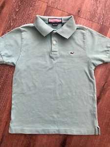 VINEYARD VINES BY SHEP & IAN S/S POLO~BOYS SIZE 6 MINT GREEN SHIRT - Picture 1 of 8