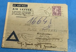 Cubierta del Holocausto de Londres a Maritus Fred a la Agencia Judía ALICE OESTERREICHER 2/2 - Imagen 1 de 2