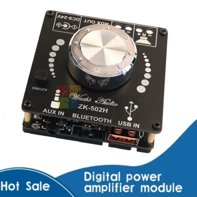 TPA3116D2 HIFI Bluetooth 5.0 USB Digital Power Amplifier Board 50WX2 Stereo AMP - Image 1 of 4