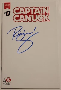 Captain Canuck #0 FCBD 2015 40th Anniversary SIGNED by RICHARD COMELY + COA NM🔥 - Picture 1 of 3