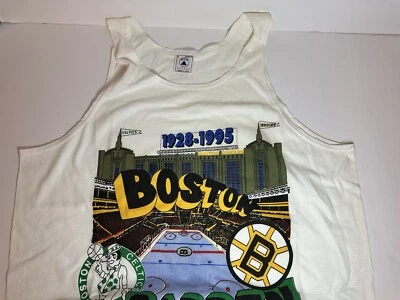 Camiseta sin mangas vintage Boston Garden 1928-1995 Celtics Bruins Foto 1 de 4