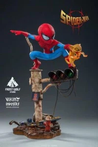 Marvel Spider-Man on Traffic Lights PVC 7" Statue Diorama Figure B9 - Picture 1 of 9