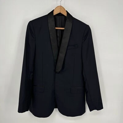J Lindeberg Blazer Mens 46R Blue Hopper SC Soft Fancy Tux Slim Fit - Image 1 of 4