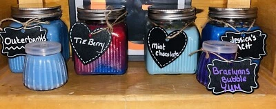 Homemade Soy Wax Candles 22 Oz With Wooden Wicks Message Me For Scent - Image 1 of 4