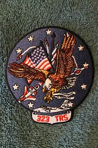 323 TRS - PATCH SQUADRONE ADDESTRAMENTO AIR FORCE USAF Eagle Salute Unità Militare USA - Foto 1 di 2