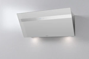 Airforce V4 90cm Angled Wall Mounted Cooker Hood - White glass - Picture 1 of 3