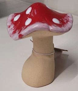 Ceramic Fairy Toadstool Ornament Outdoor Garden - Picture 1 of 2
