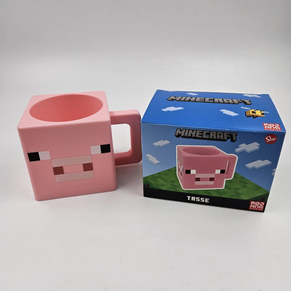 NEU & OVP - MINECRAFT PIG CUBE TASSE - Bild 1 von 1